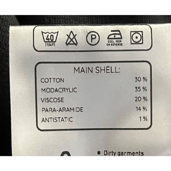 Strata Men's Large Arc Long Sleeve Crew Neck SFX101 Protection Shirt Charcoal Gr - Picture 10 of 12